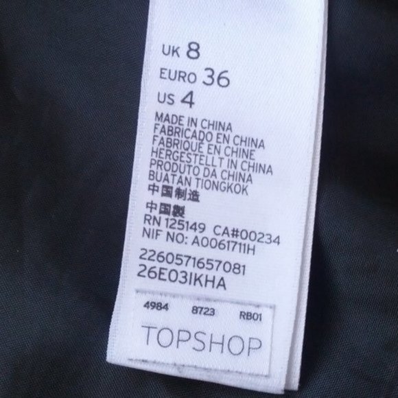 TOPSHOP Kiora Green Double Zip Jacket | Size 4P - Picture 7 of 9